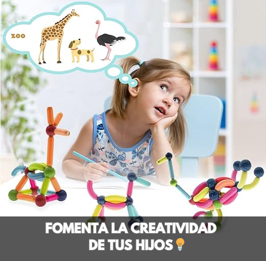 JUEGO DE BLOQUES MAGNETICOS PARA NIÑOS